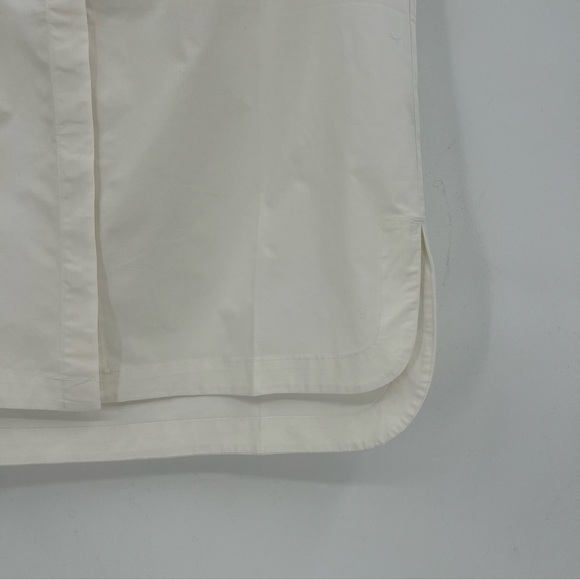 Universal Standard Aster Tuxedo Collar Shirt in White Size 2XS 6-8 - Picture 9 of 11